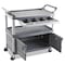 Rubbermaid Commercial Brushed Aluminum/Structural Foam, 300 lb Load Capacity, 3 Shelves, 20" W FG409400GRAY - alternate 3